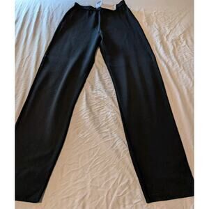 Women's NWT Sans Pareille Black Knit Casual Pants Size Small Elastic Waist NEW